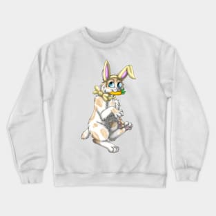 Bobtail BunnyCat: Cream Bicolor (Yellow) Crewneck Sweatshirt